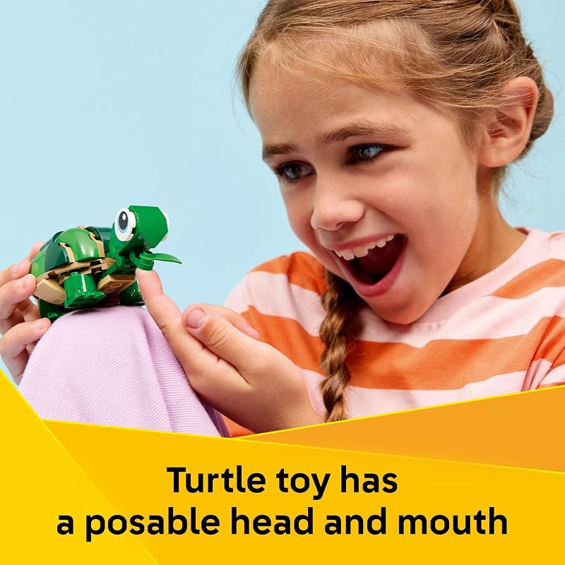LEGO Creator 3 in 1 Turtle with a Water Lily Flower Building Toy for Girls Boys Kids Build a Chameleon Frog or Turtle Toy Figure Gift Idea for Animal Lovers Ages 7 31377