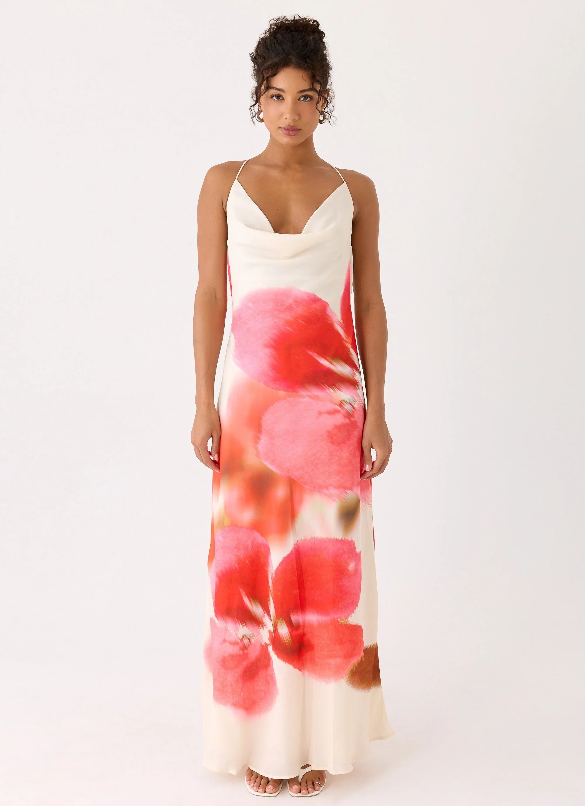 Samya Cowl Maxi Dress Porcelain Rose