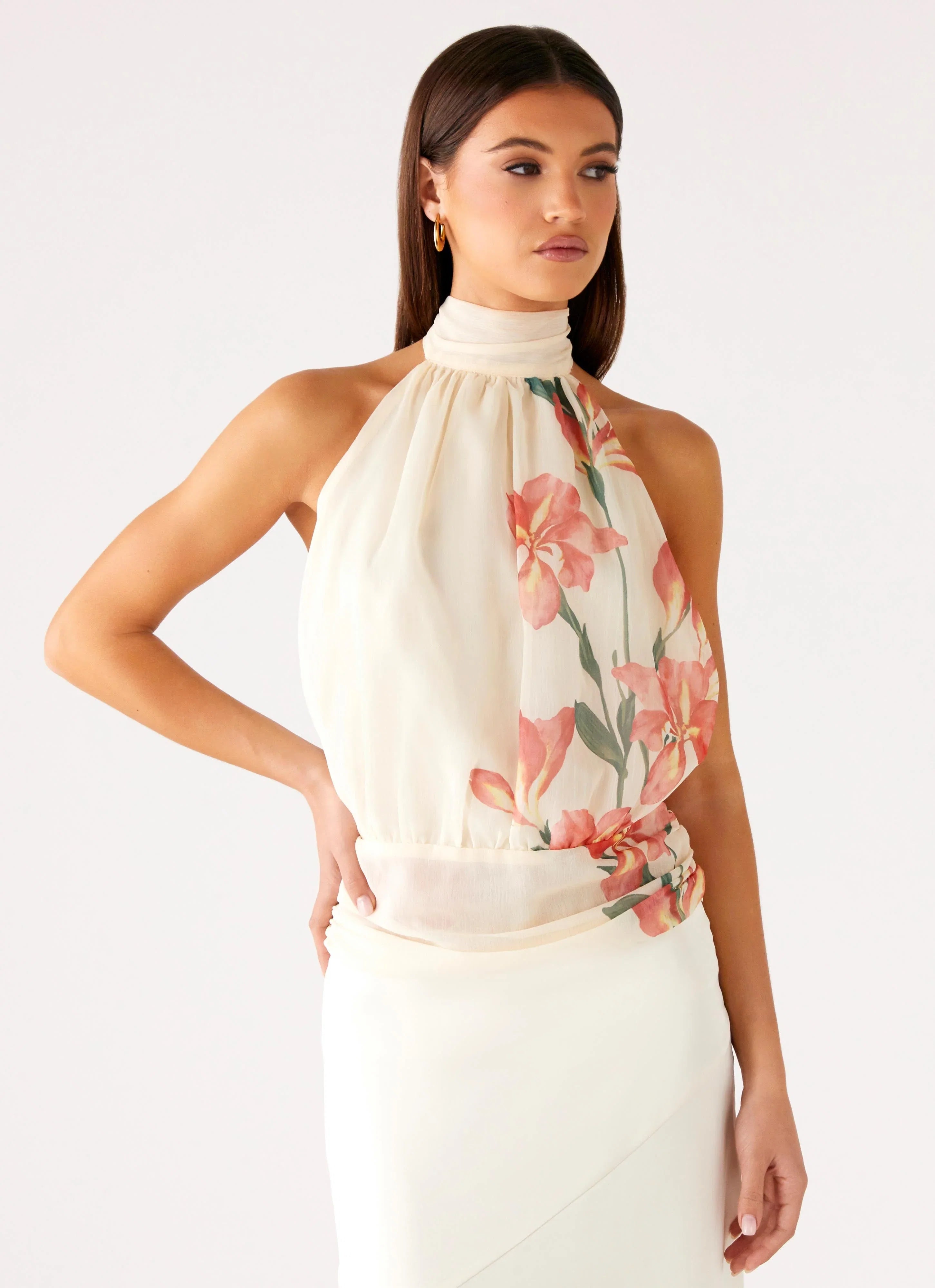 Romelia Halter Top Siena Floral