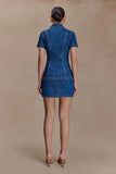 Ellie Denim Mini Skirt Dark Blue