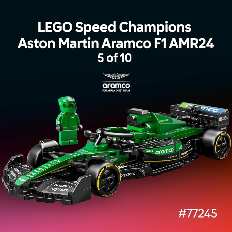 LEGO Speed Champions Ultimate Formula 1 Collectors Pack Contains 10 Sets in 1 Includes Exclusive Poster Collectible F1 Model Car Kit Gift for Race Car Fans 66802