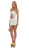 Strapless Two Piece Set in White