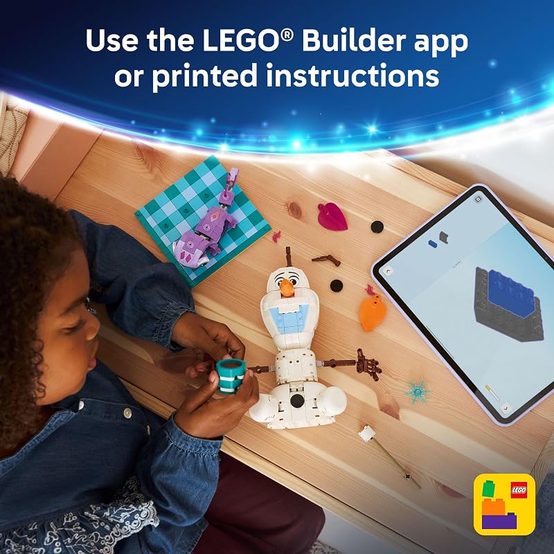 LEGO Disney Frozen Olaf and Brunis Picnic Fun Building Toy Frozen Toys for Girls Boys Ages 7 Disney Gifts for Kids Fans 43287