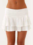 Lisbon Mini Skirt White