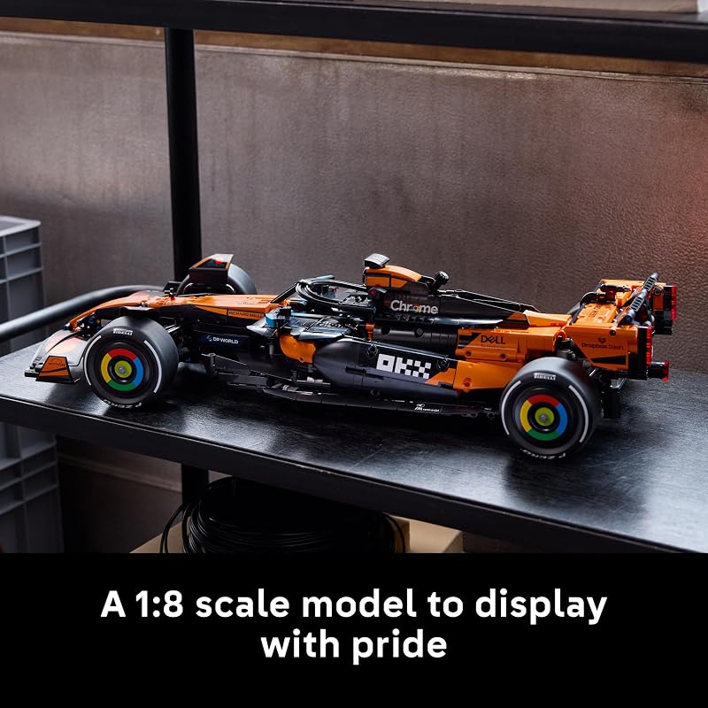 LEGO Technic McLaren MCL39 F1 Car Building Set for Adults Room or Office Decor for Men Women Ages 18 Gift for Birthdays Authentic Details 42228