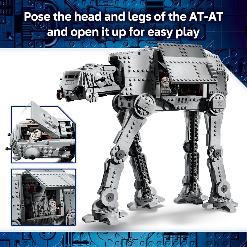 LEGO Star Wars Imperial Remnant AT AT with INT 4 75454 Building Toy for Boys Girls Ages 10 Display as Bedroom Decor 6 Minifigures 1453 pieces Gift for Birthdays