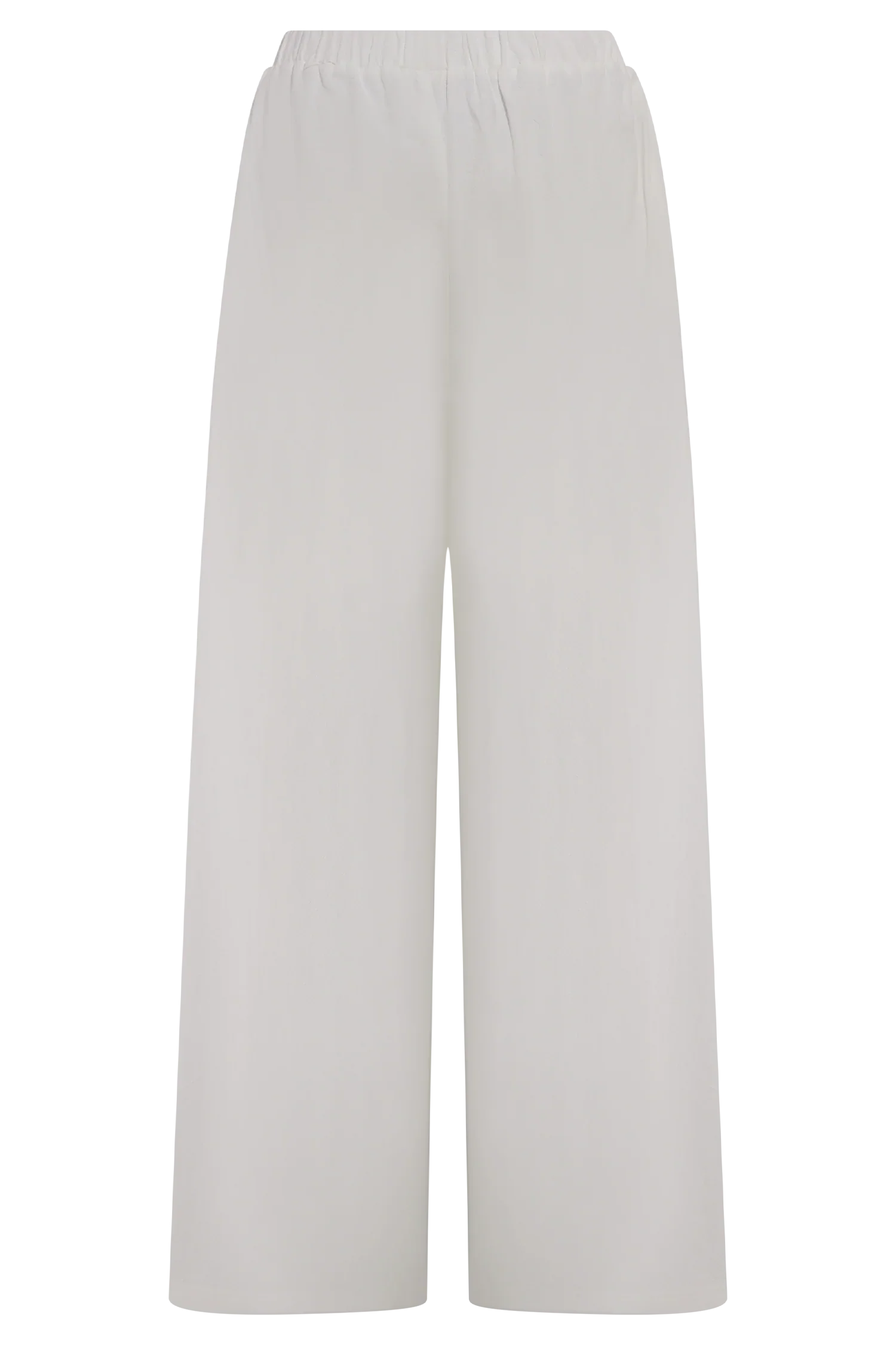 Campbell Cotton Wide Leg Pants White