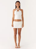 Midnight Sky Top White