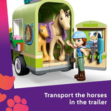LEGO Friends Horse Baby Foal Trailer Building Toy for Girls Boys Pretend Play Set for Kids Ages 7 W Autumn Matilde Minidolls Toy Animals Accessories Gift Idea for Birthdays 42695
