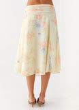 Valley Midi Skirt Spring Meadow
