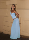 Natalya Corset Top Pale Blue