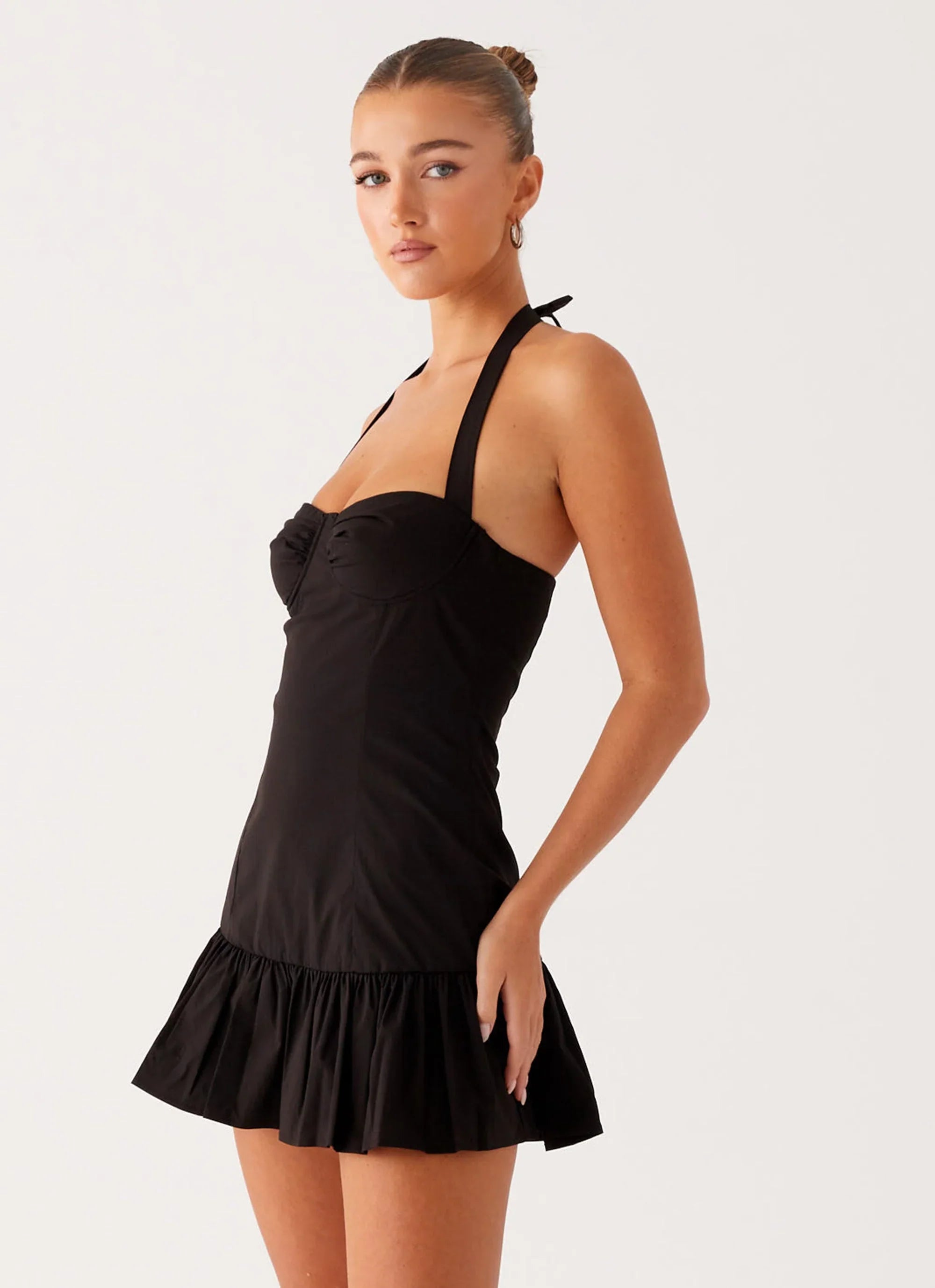 Cheryl Bustier Mini Dress Black