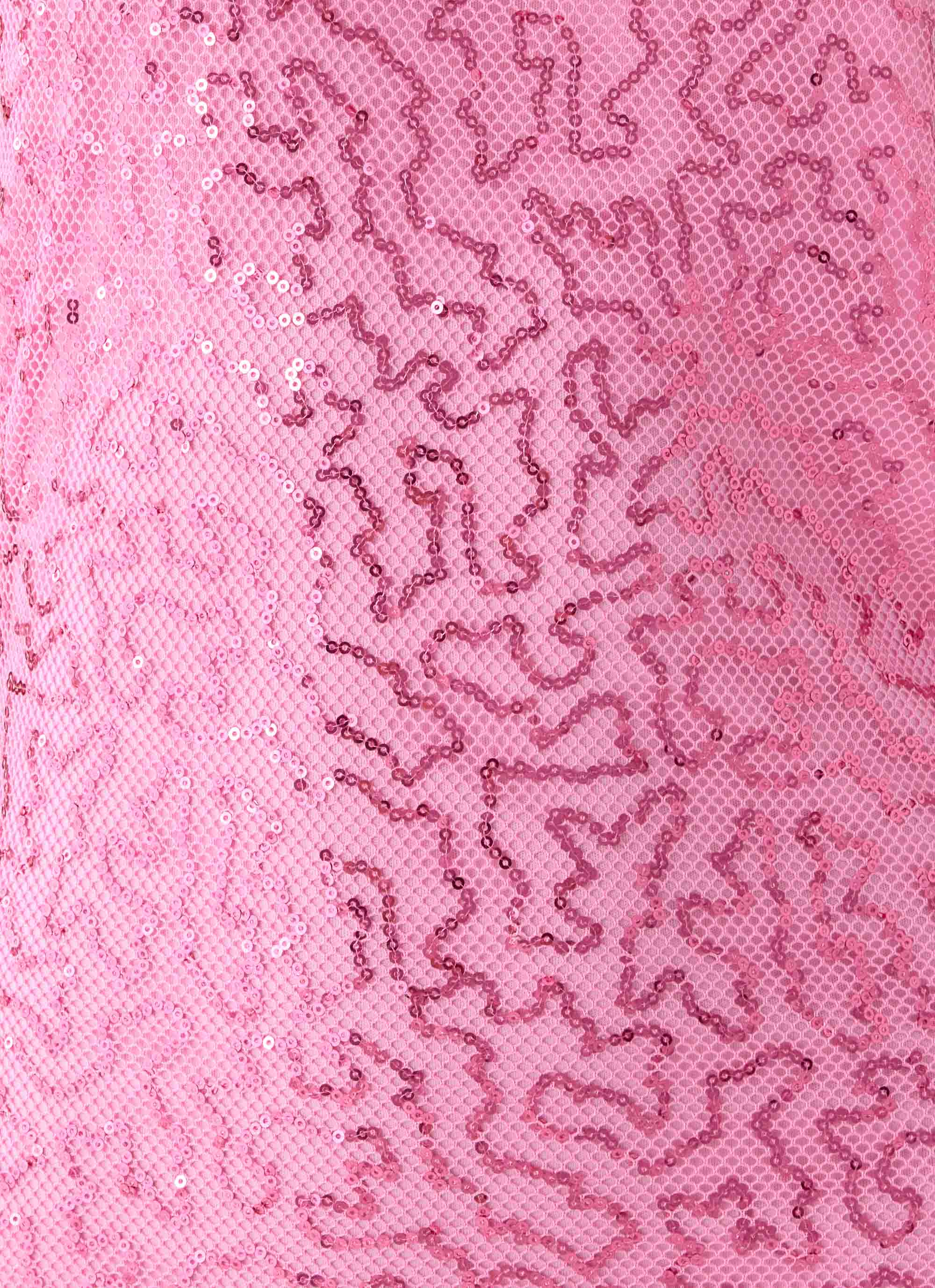 Lorenz Sequin Maxi Dress Pink