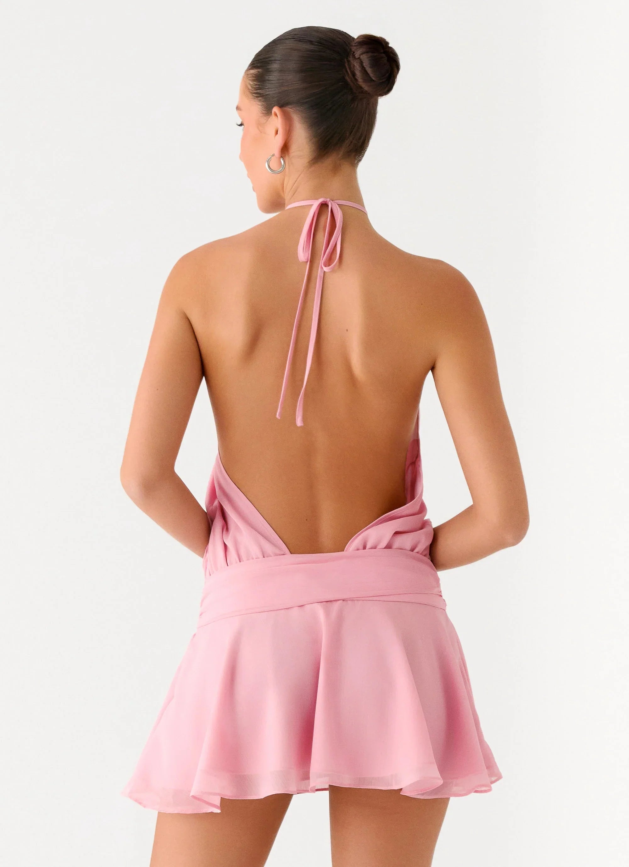This Love Halter Mini Dress Pink