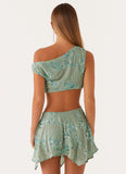 Aletta Sequin Mini Dress Mint