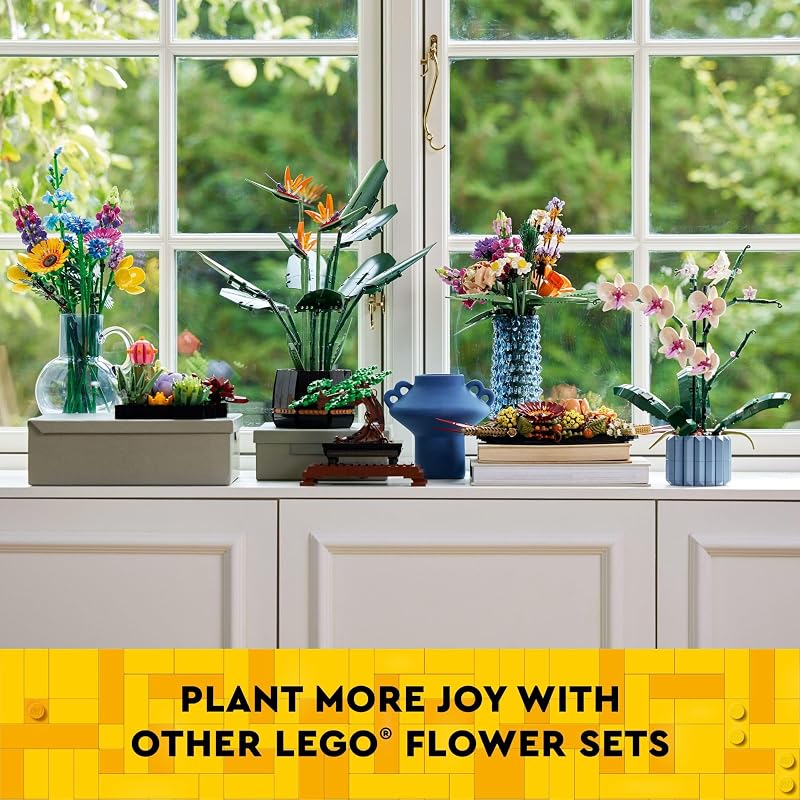 LEGO Cherry Blossom Building Toy for Kids Girls Boys Ages 8 Artificial Cherry Blossom Decor for Home Display Creative Gift Idea for Plant Flower Lovers 40725