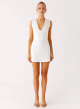 Cherry Sky Mini Dress White