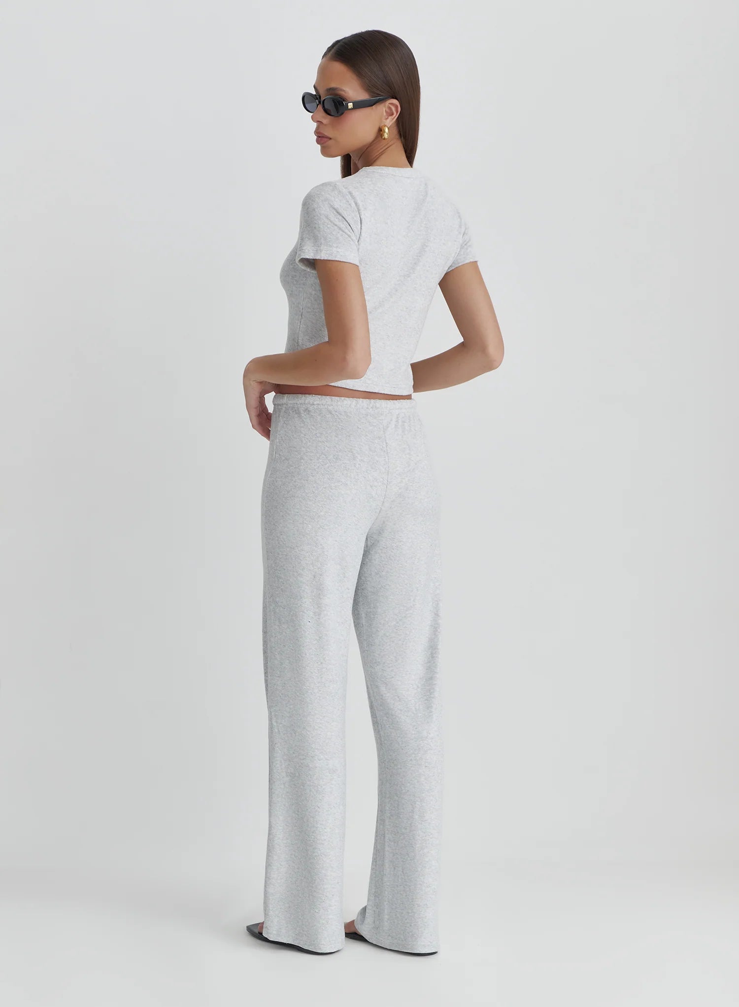 Grey Towelling Trouser