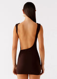 Radia Mini Dress Chocolate