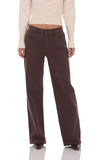 Mid Rise Baggy Jeans in Chocolate Brown