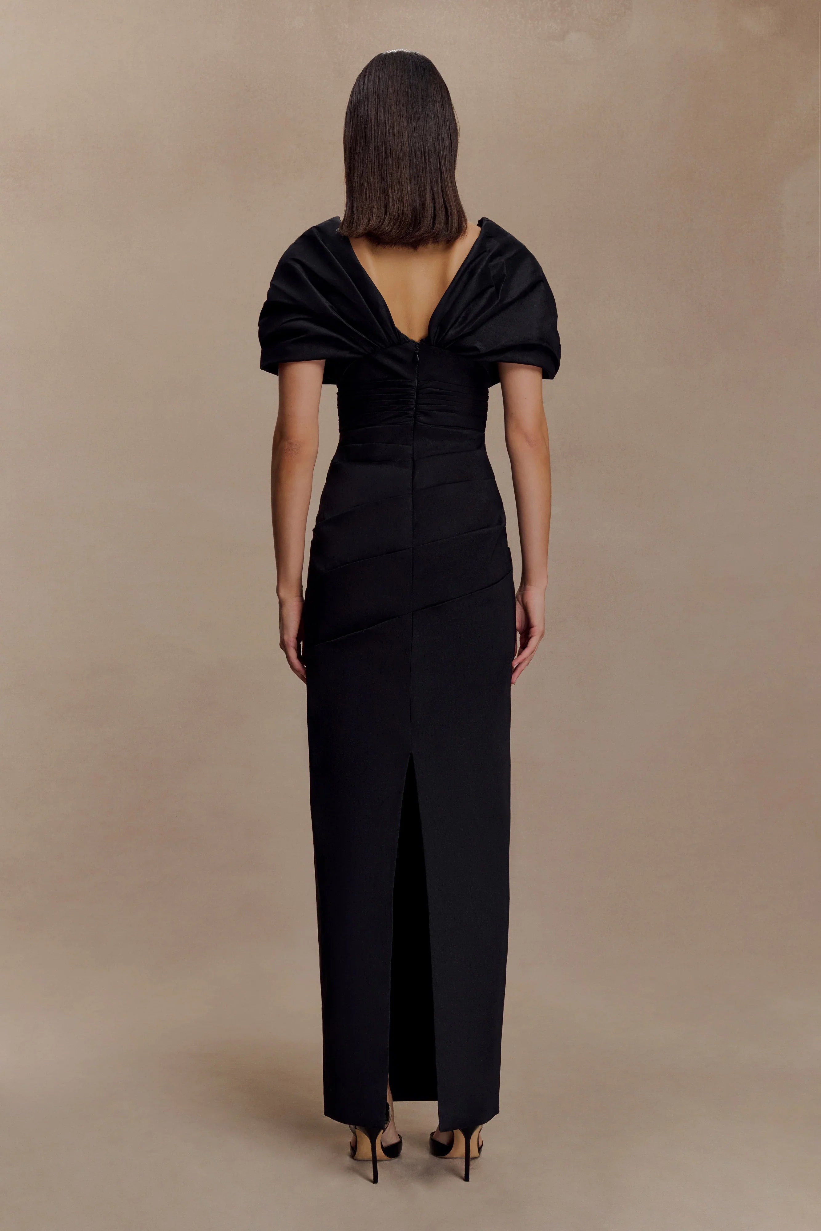 Thelma Bardot Maxi Dress Black