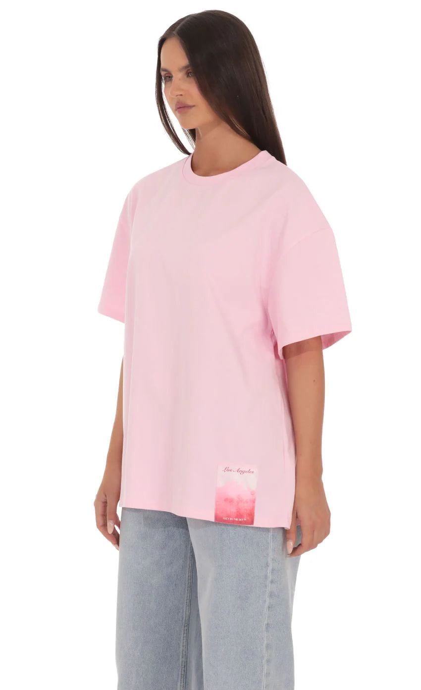 Graphic T Shirt in Pink