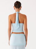 Blaze Halter Top Blue