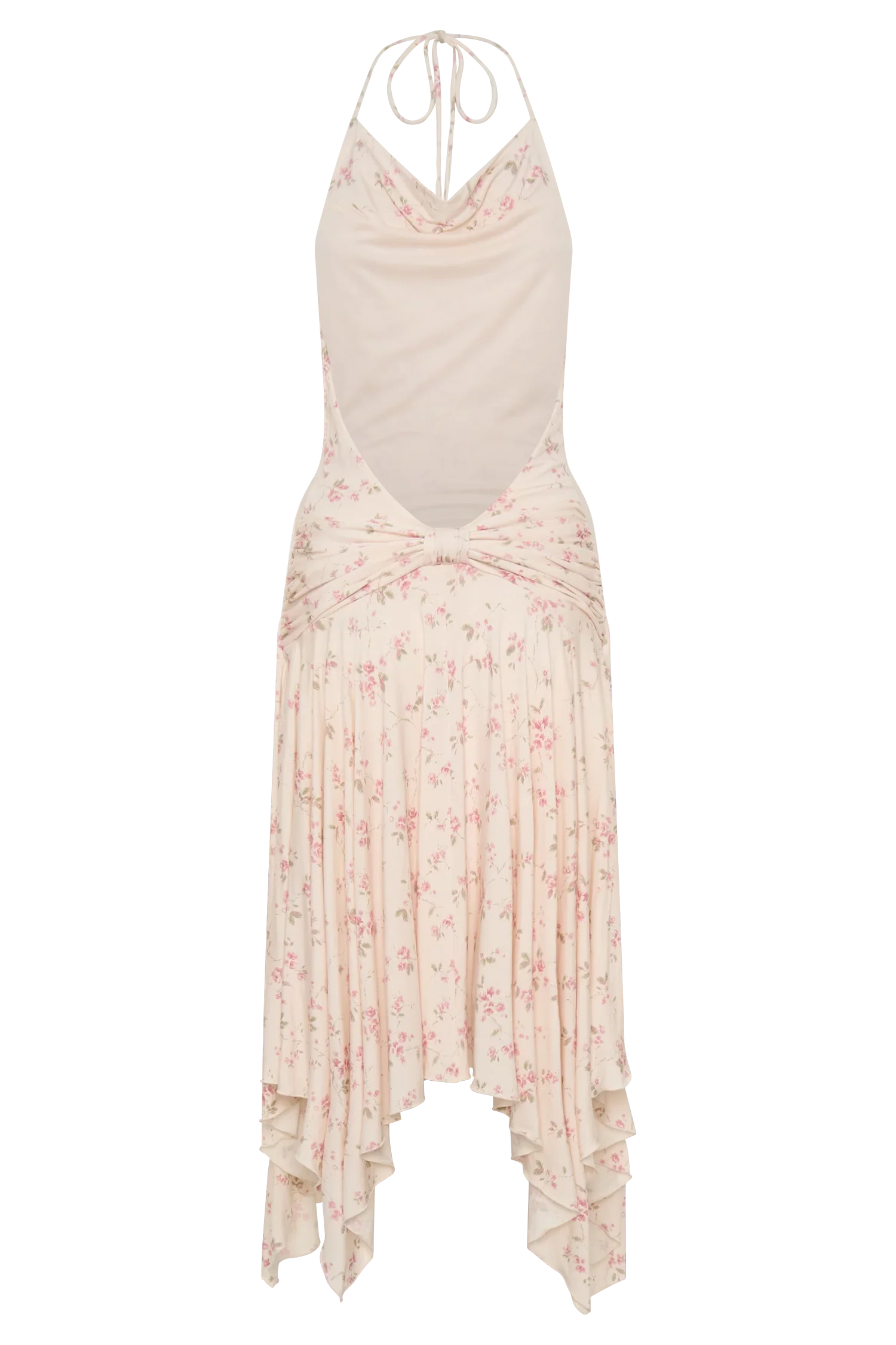 Sylvie Modal Hankie Midi Dress Floral Ditsy Print