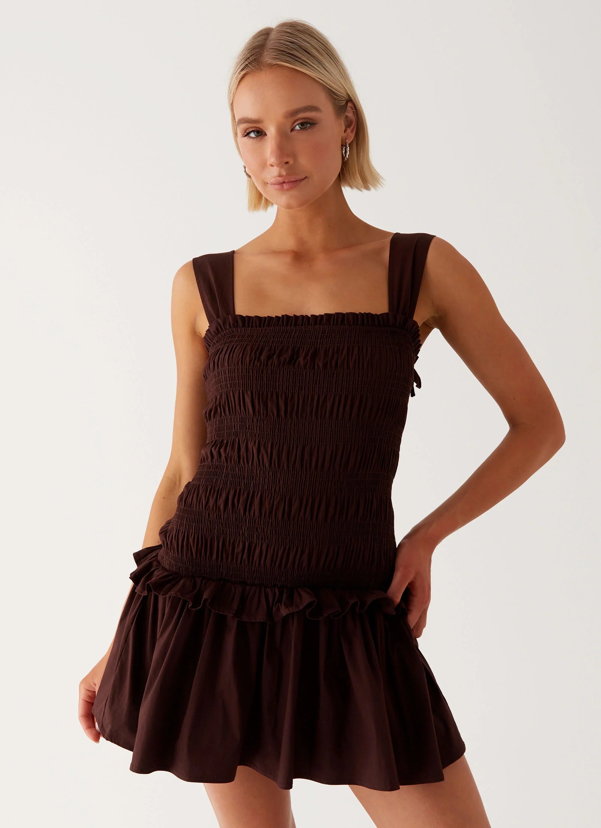 Tenielle Mini Dress Brown