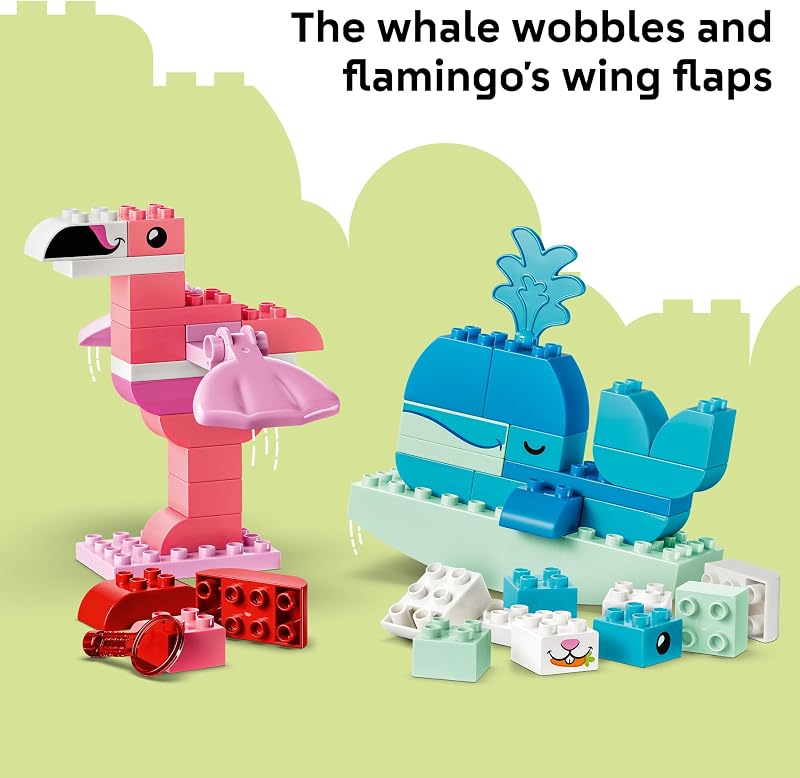 LEGO DUPLO Animal Building Game 10472 Birthday Gifts for Girls Boys Ages 3 Sturdy Building Toys for Toddlers Pretend Play Fine Motor Skills 94 pieces