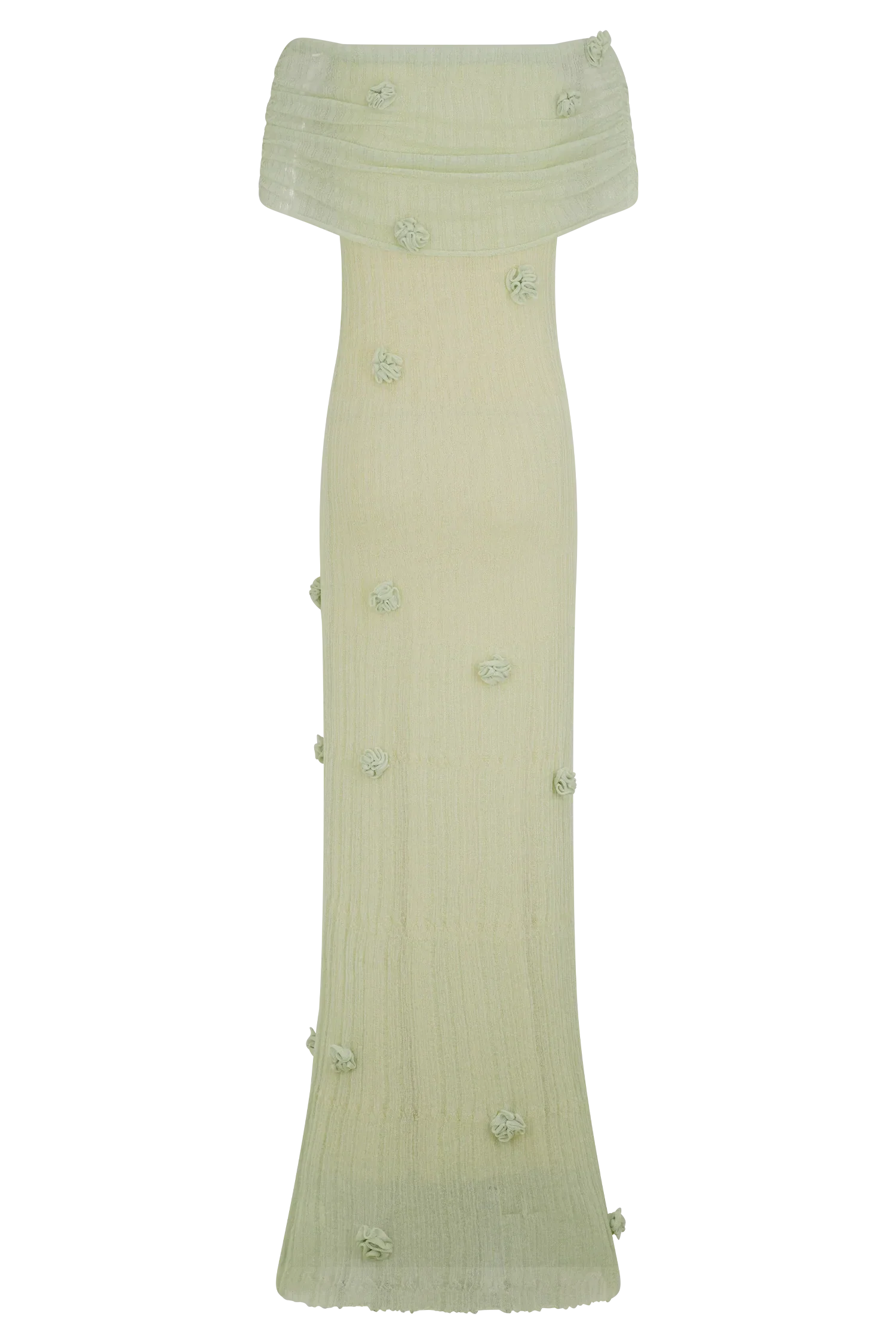 Brynn Orchid Knit Maxi Dress Pastel Green