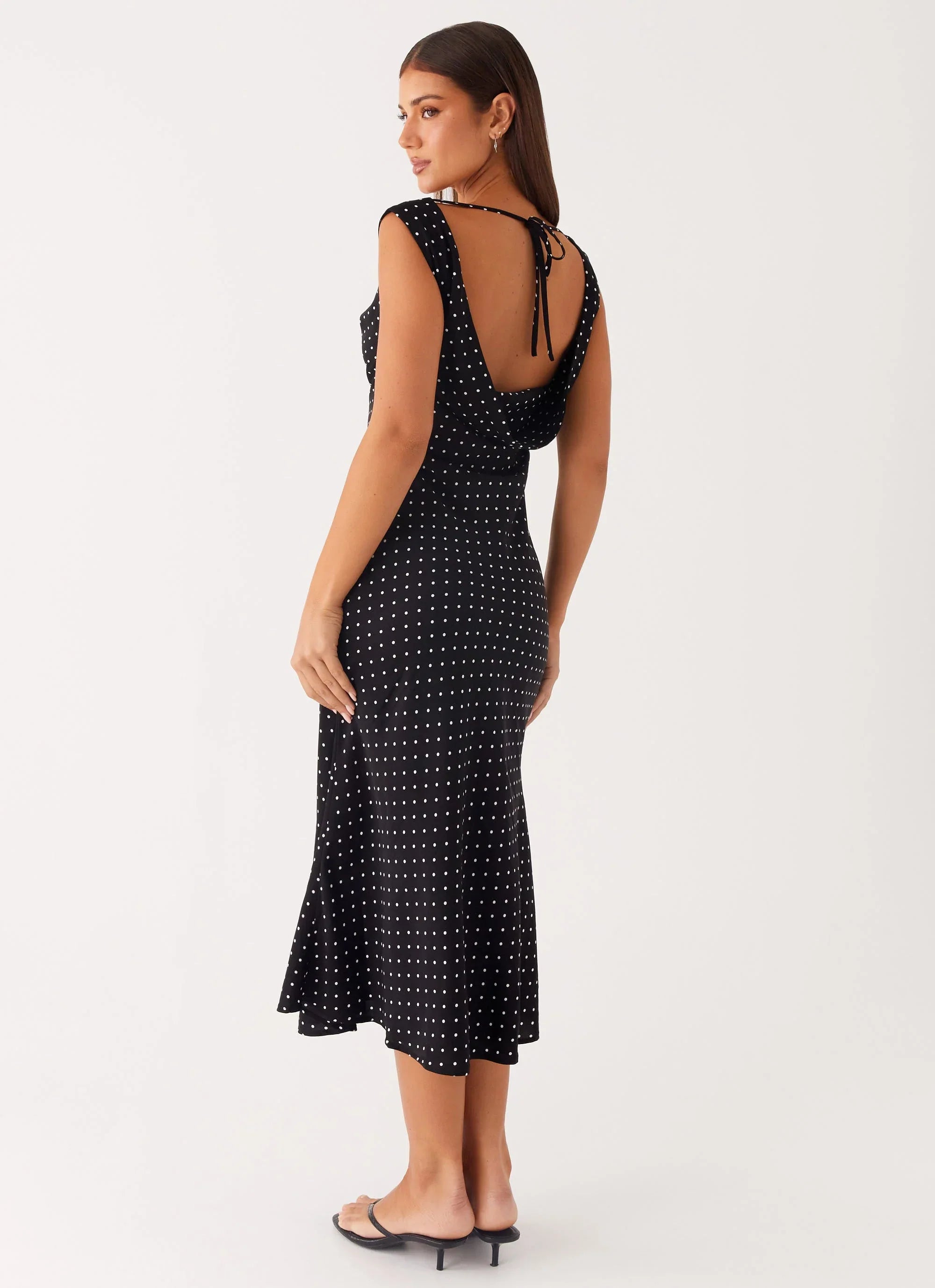 Role Model Maxi Dress Black Polka Dot