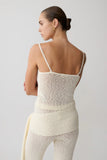 Mattais Boucle Knit Top Ivory