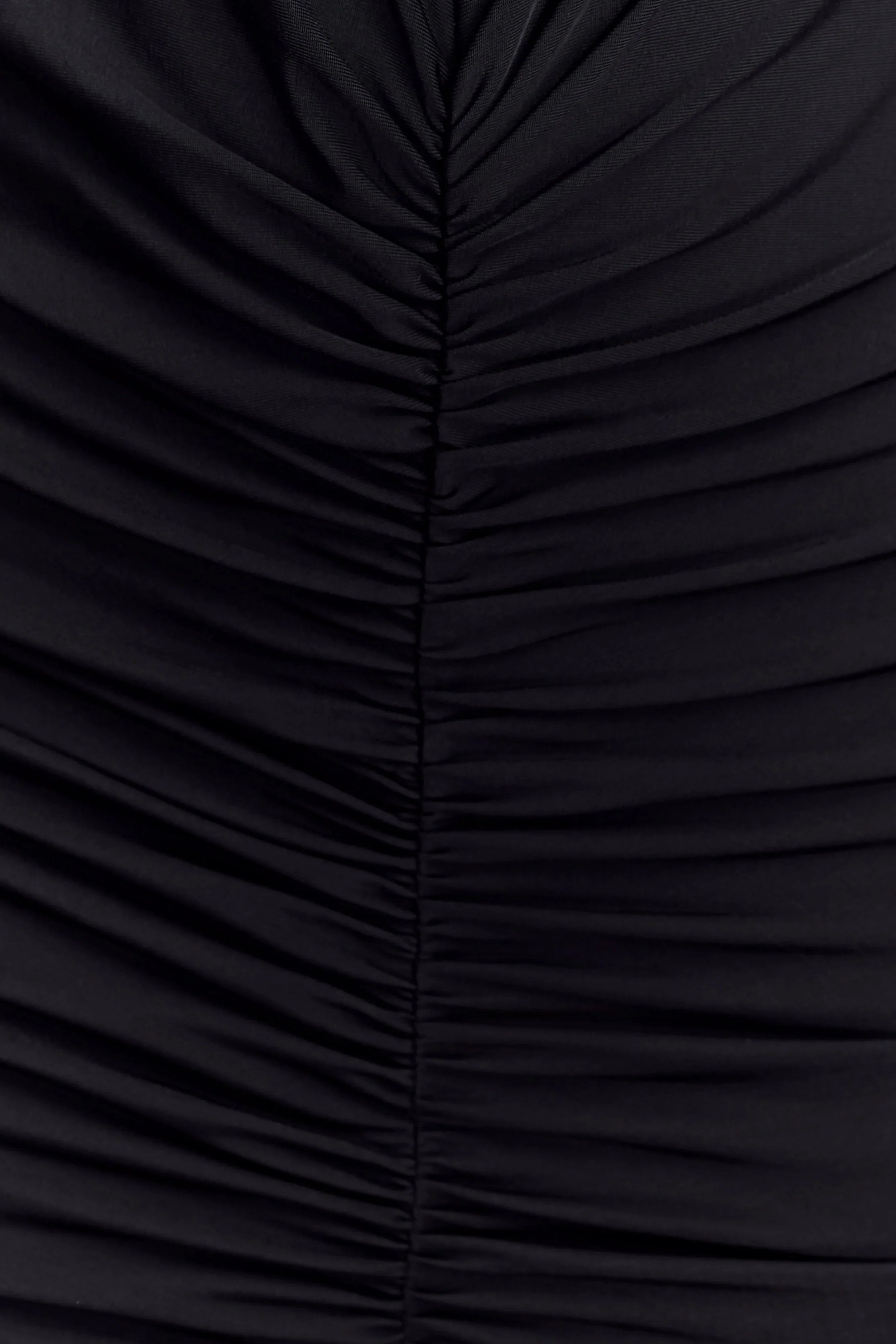Louisa Long Sleeve Slinky Maxi Dress Black