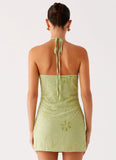 Kiara Beaded Mini Dress Mint
