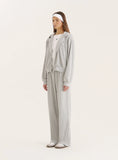 Grey Towelling Zip Hoodie