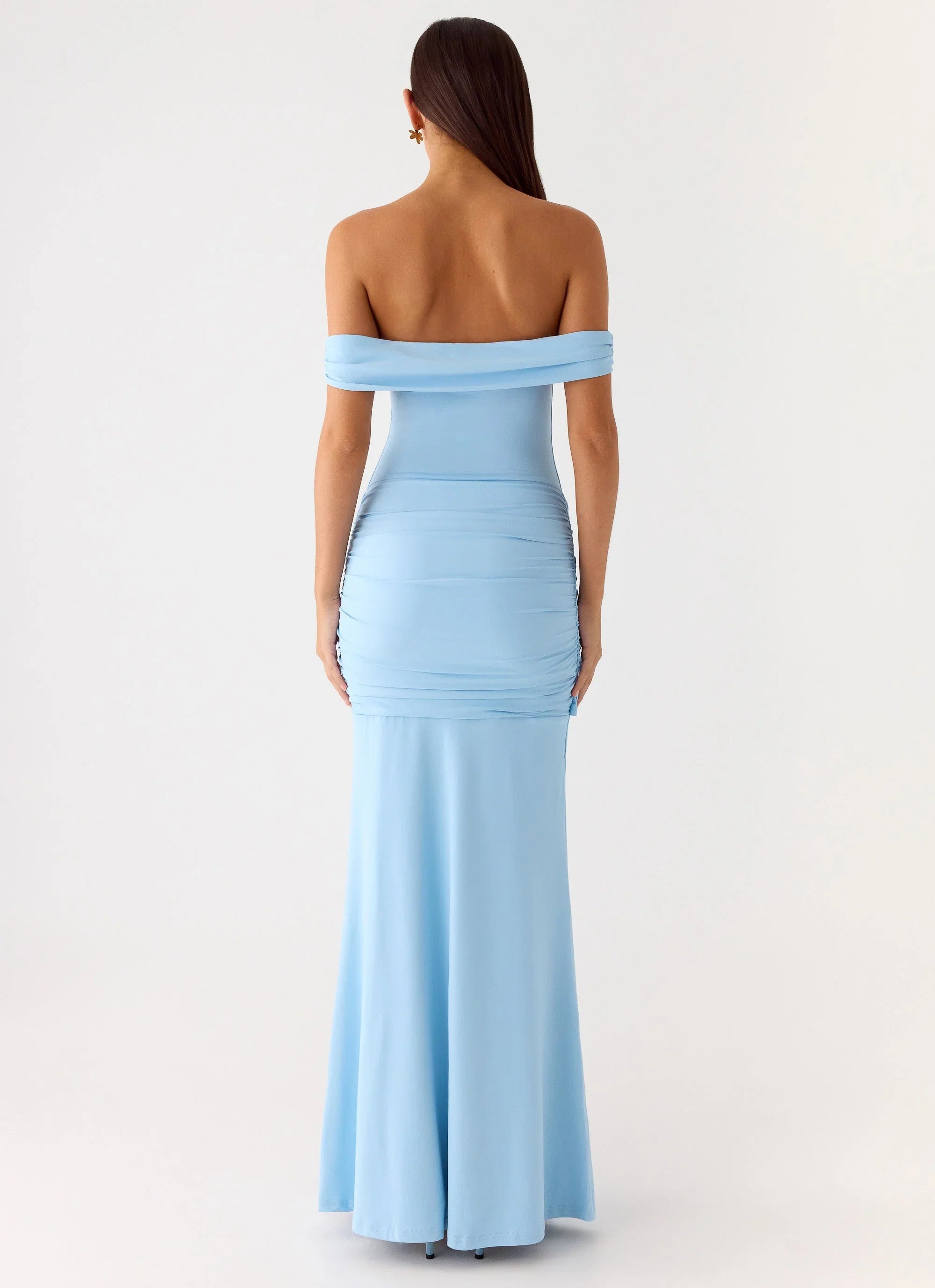 Vee Bardot Maxi Dress Blue