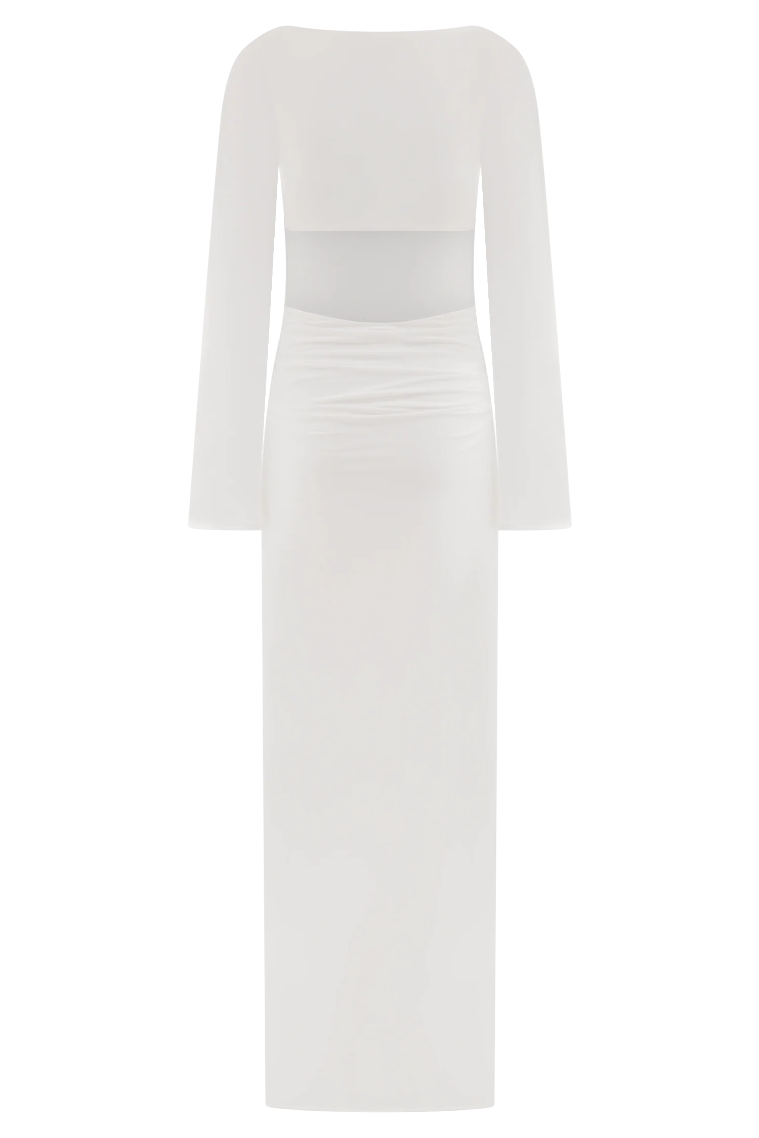 Vienna Slinky Cut Out Maxi Dress White