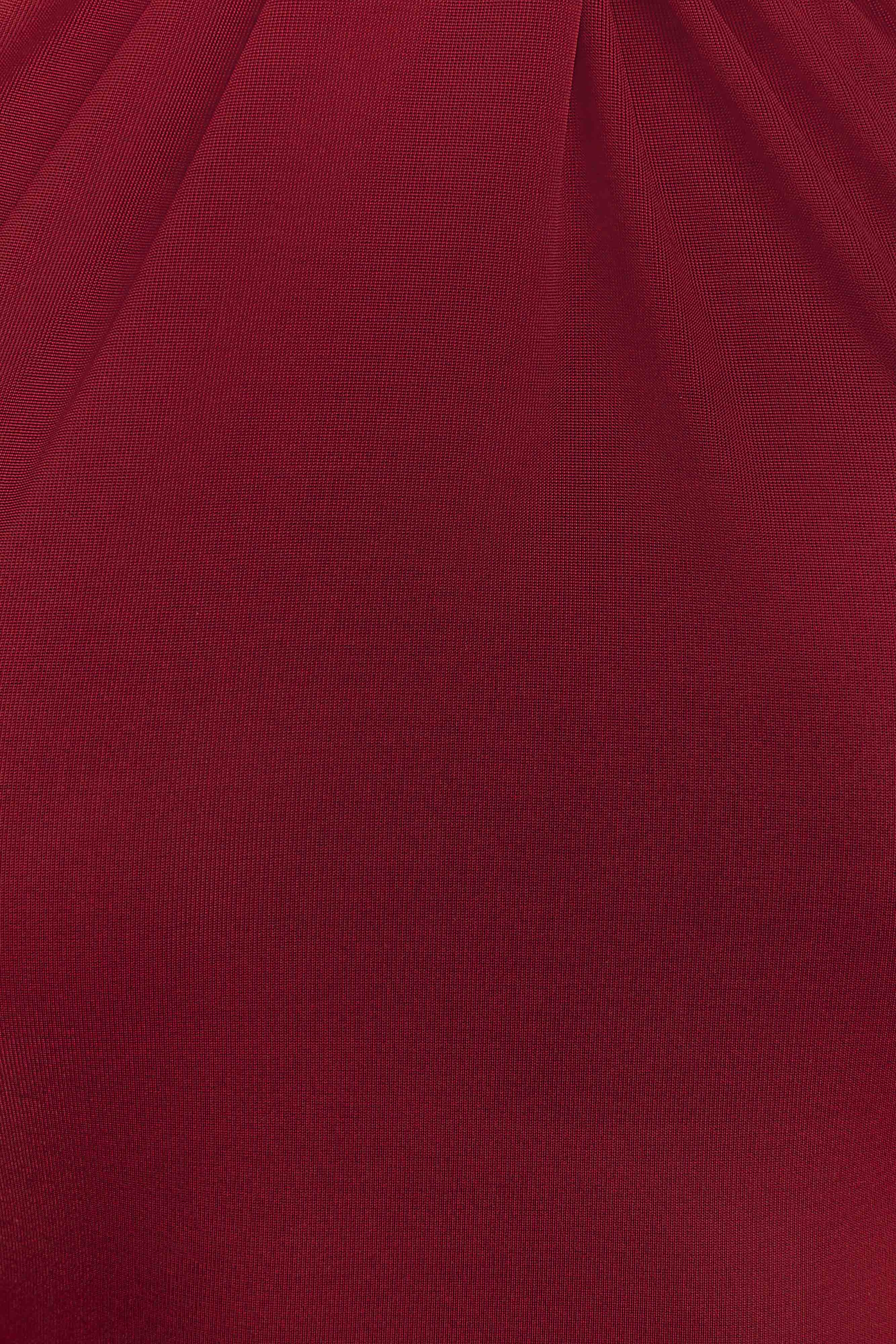 Elyna Slinky Halter Maxi Dress Deep Red