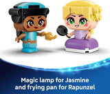 LEGO Disney Princess Mini Jasmine Rapunzel Building Toy Princess Toys for Girls Boys Ages 5 Disney Gifts for Kids 43303