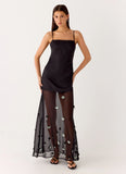 Jesiah Embellished Maxi Dress Black