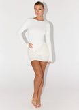 Overprotected Sequin Mini Dress White
