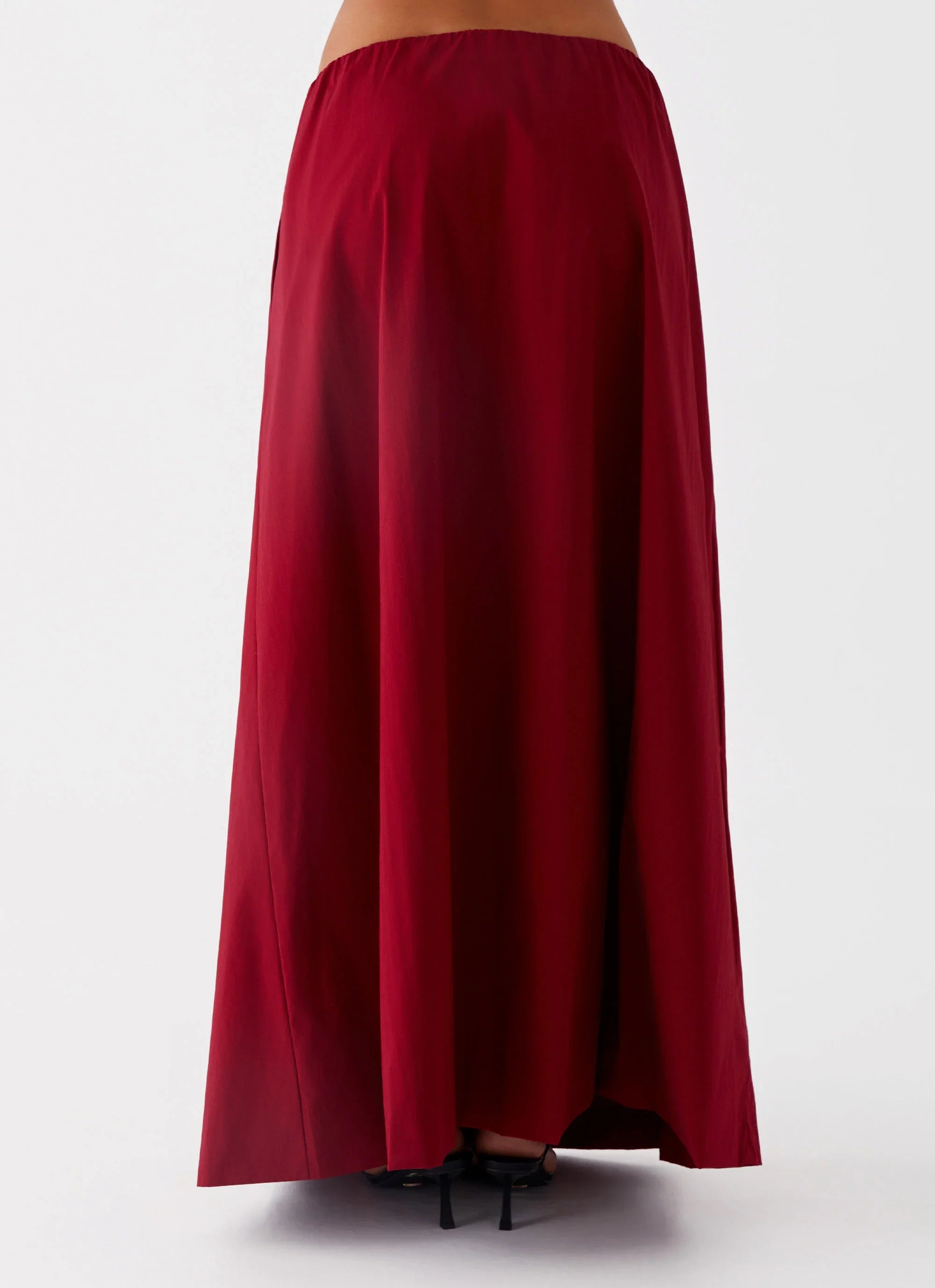 Cheryl Maxi Skirt Cherry Red