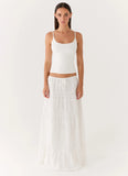 Yours To Keep Maxi Skirt White