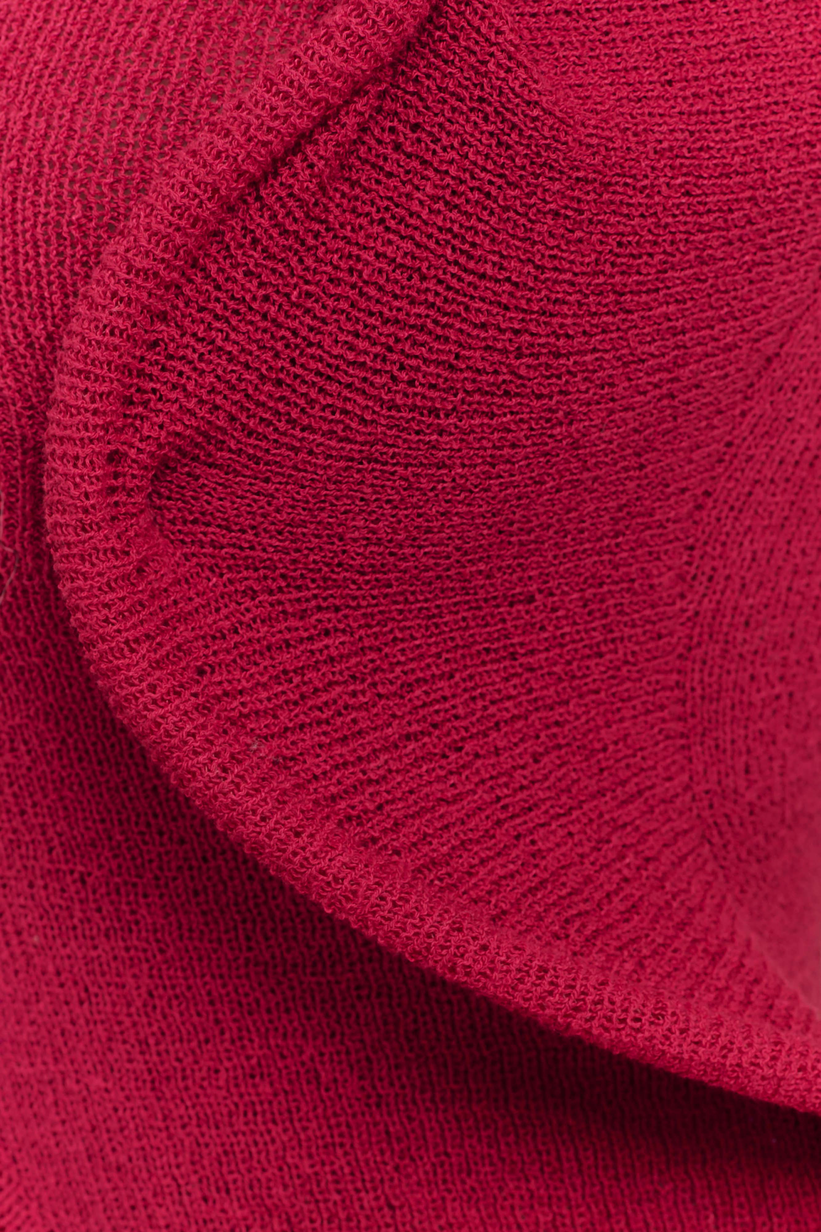 Haisley Off Shoulder Knit Top Raspberry