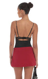 Lace Bust Bodysuit in Black