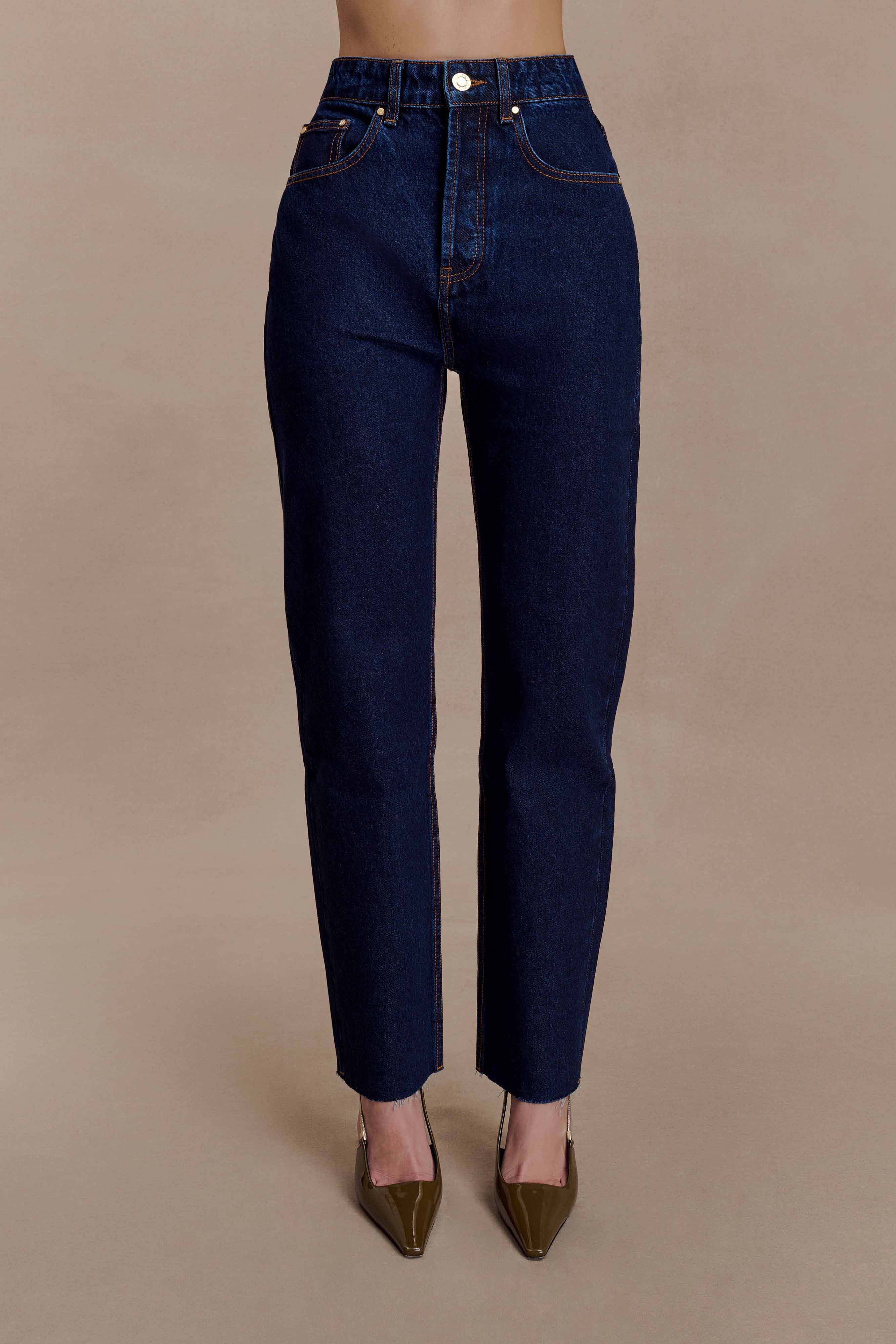 Tina Mom Jean Indigo Blue