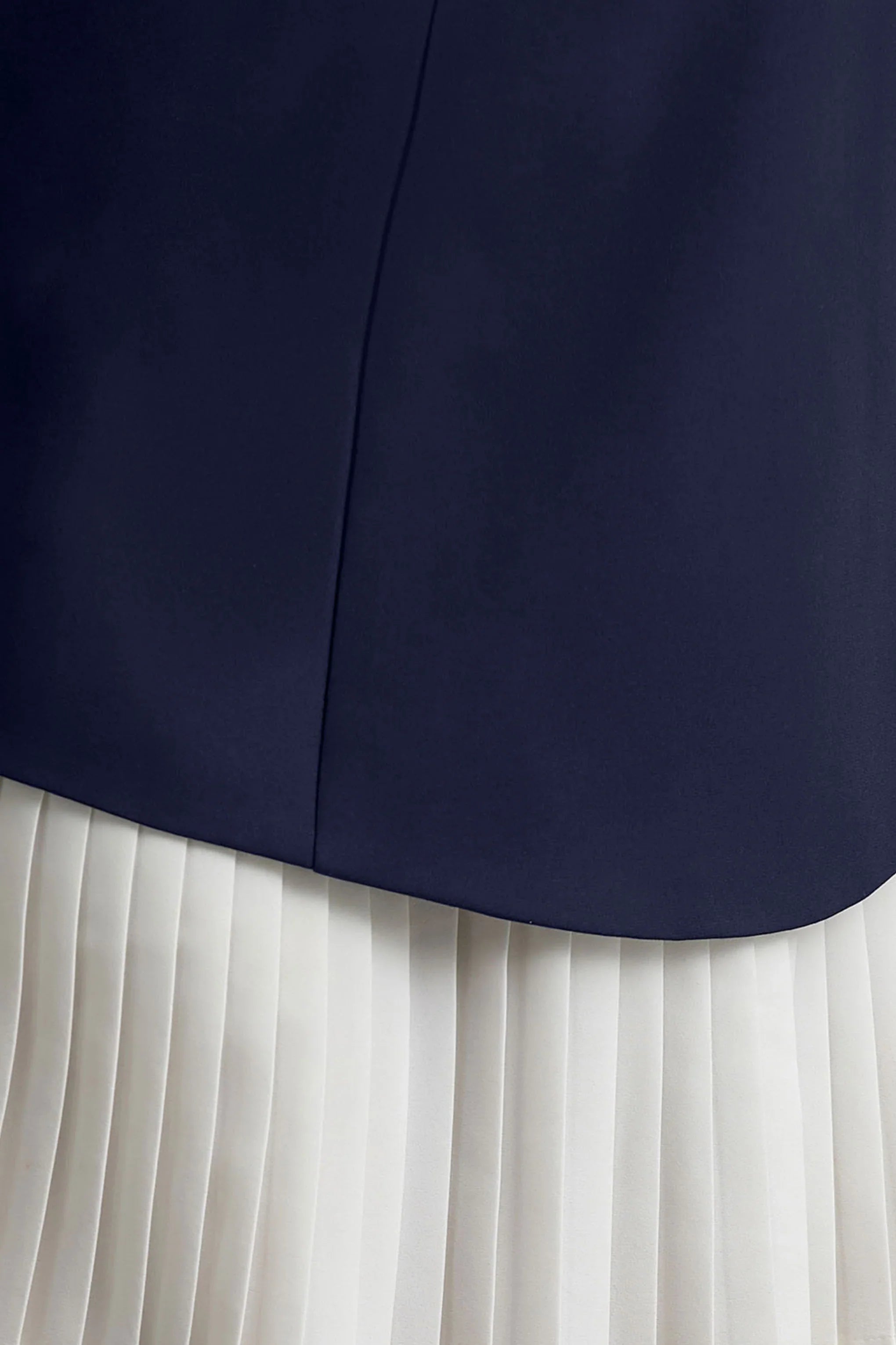 Lysette Navy Sweetheart Long Sleeve Stretch Mini Dress