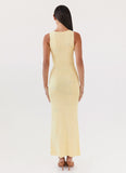 Holly Knit Maxi Dress Yellow