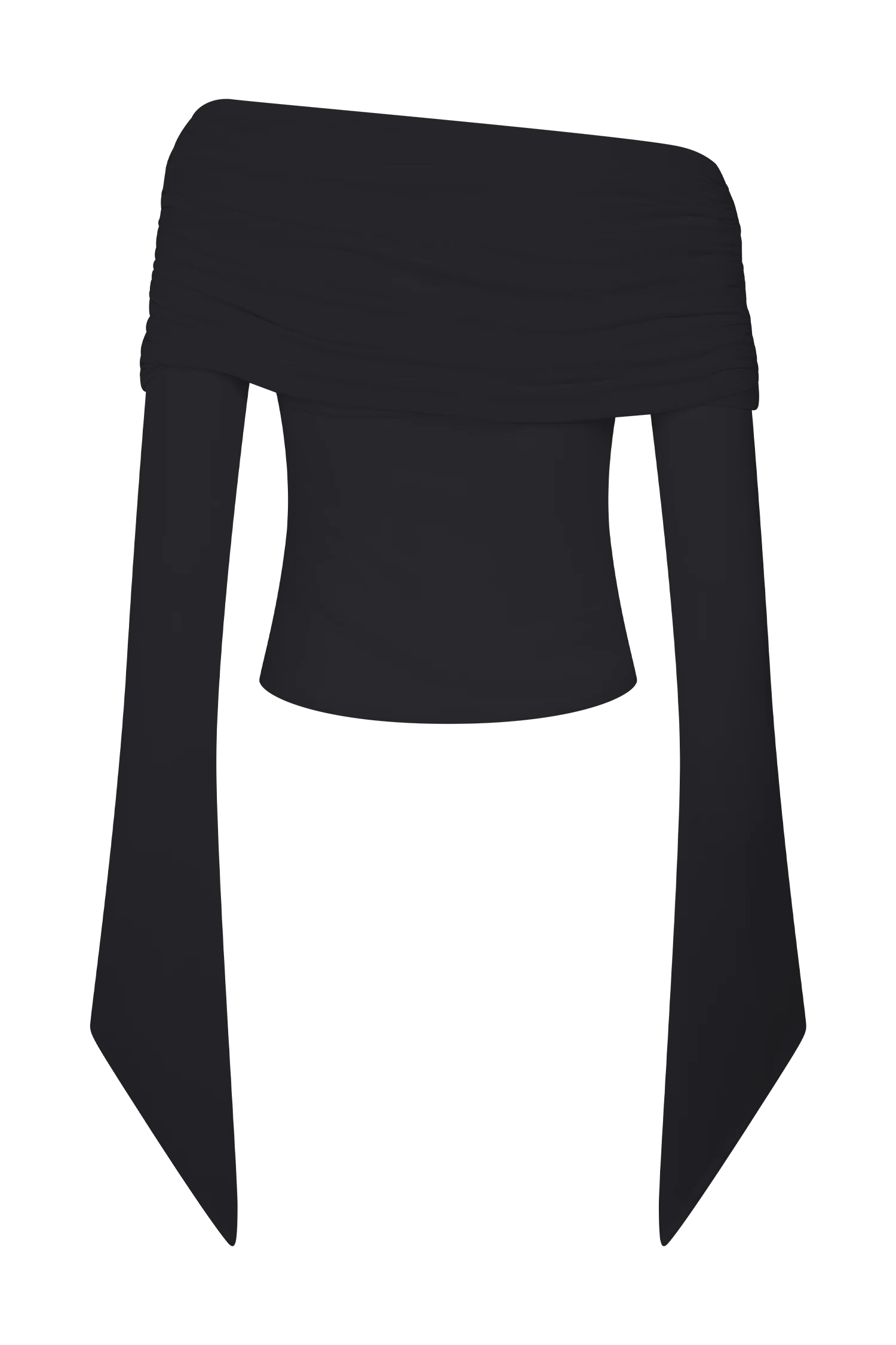 Dahlia One Shoulder Top Black
